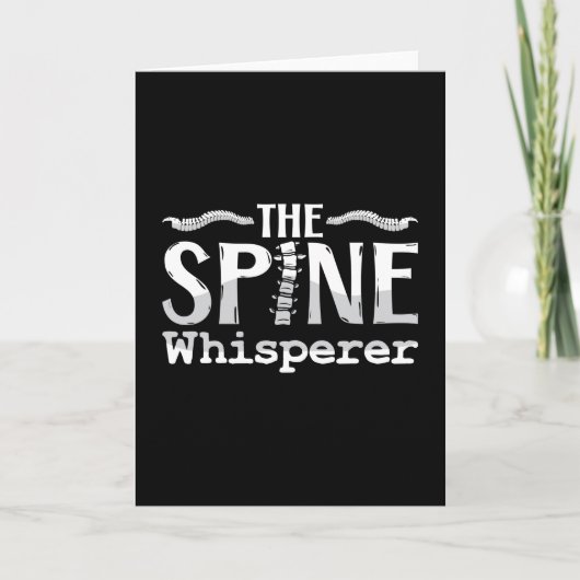 Chiropractic The Spine Whisperer Chiropractor Kaart (Voorkant)