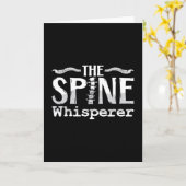 Chiropractic The Spine Whisperer Chiropractor Kaart (Gele Bloem)