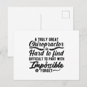 Chiropractic Truly Great Chiropractor Spine Chiro Briefkaart (Voorkant / Achterkant)