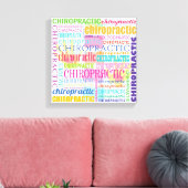 Chiropractic Word Collage Wrapped Canvas Afdruk (Insitu (Woonkamer))