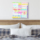Chiropractic Word Collage Wrapped Canvas Afdruk (Insitu (Slaapkamer))