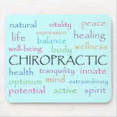 Chiropractic Words Mousepad Muismat (Voorkant)