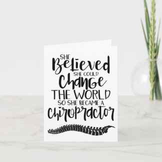 Chiropractie afstuderen kaart, D.C. afstuderen kaa Kaart