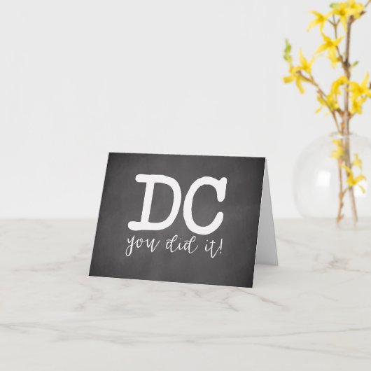 Chiropractie Afstuderen Kaart, DC Afstuderen Kaart (Gele Bloem)