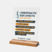 Chiropractie Bijwerkingen Chiropractor Gag Custom Acryl Bord (Hoek)