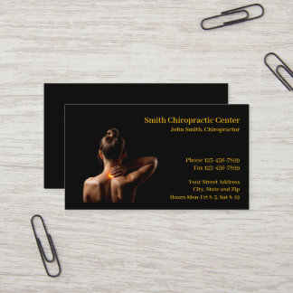 Chiropractie Chiropractie Kliniek Visitekaartje