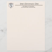 Chiropractie Chiropractor Letterhead Briefhoofd (Voorkant)