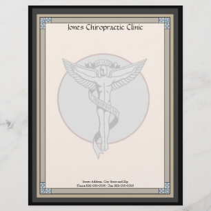 Chiropractie Chiropractor Letterhead Gepersonaliseerd Briefhoofd