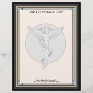 Chiropractie Chiropractor Letterhead Gepersonaliseerd Briefhoofd