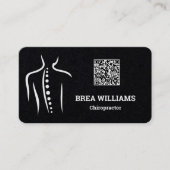 Chiropractie Chiropractor Massage Therapeut QR Visitekaartje (Voorkant)