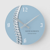 Chiropractie Chiropractor Ruggengraat Anatomie Art Ronde Klok (Voorkant)
