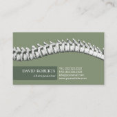 Chiropractie Chiropractor Therapeut Sage Groen Afsprakenkaartje (Voorkant)