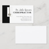 Chiropractie Chiropractor wervels Medische Kaart Visitekaartje (Voorkant / Achterkant)