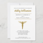 Chiropractie Dokter Afstuderen Aankondigingssymboo Aankondiging (Voorkant)