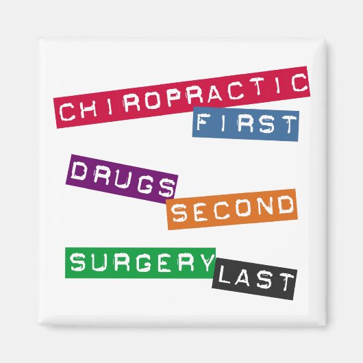 Chiropractie eerste magneet (Voorkant)