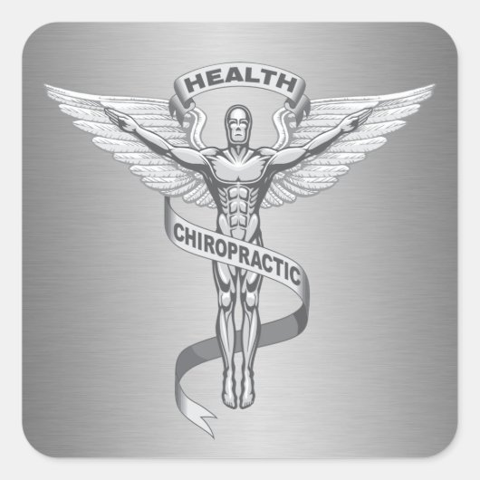 Chiropractie Embleem Logo Stickers (Voorkant)