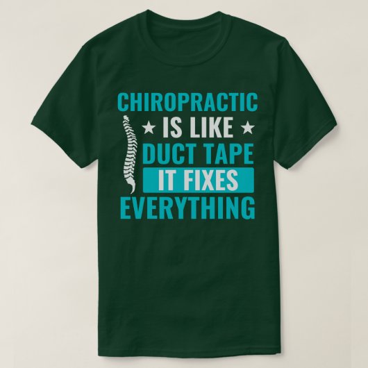 Chiropractie Fixes Alles Grappig Chiropractor T-shirt (Design voorkant)