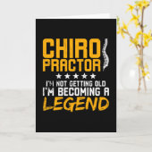 Chiropractie Grappige Chiropractor Legende Kaart (Gele Bloem)