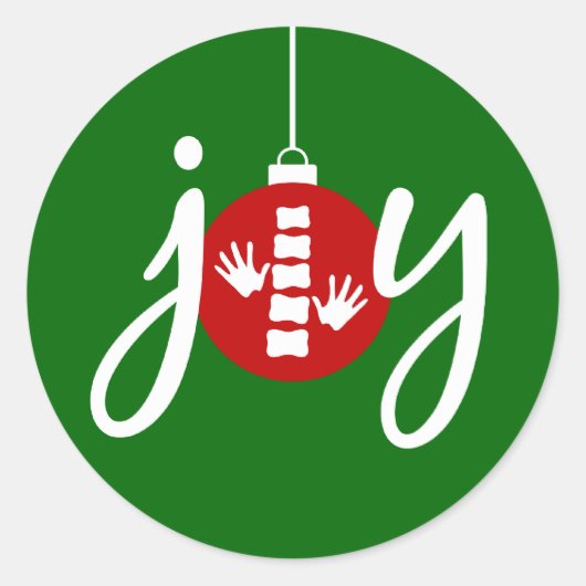 Chiropractie Kerst stickers (Voorkant)