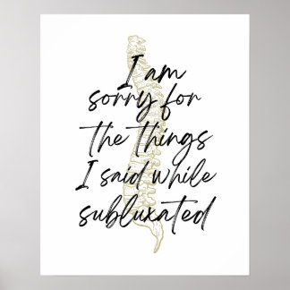 Chiropractie poster, chiropractor cadeau, chiro poster