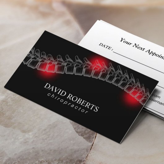 Chiropractie Professionele Chiropractor Therapeut Afsprakenkaartje