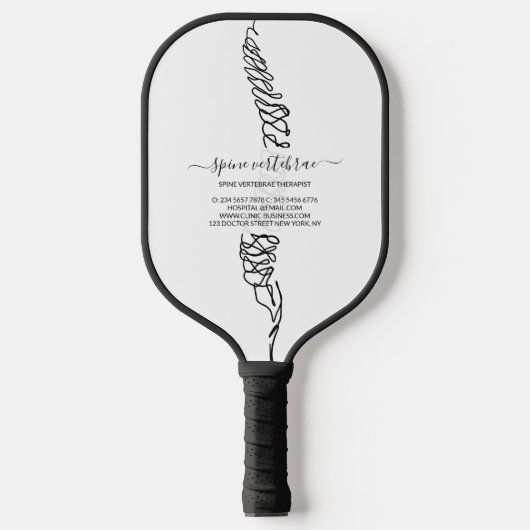 Chiropractie Rug Logo Pickleball Paddle (Voorkant)