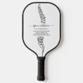Chiropractie Rug Logo Pickleball Paddle (Achterkant)