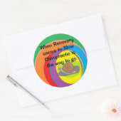 Chiropractie slak sticker (Envelop)
