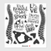 Chiropractie Stickers, Chiropractor, Laptop Sticker (Vel)
