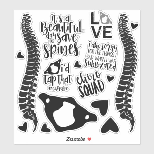Chiropractie Stickers, Chiropractor, Laptop Sticker (Vel)