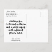 Chiropractie Verjaardag Briefkaart, Chiropractie Briefkaart (Achterkant)