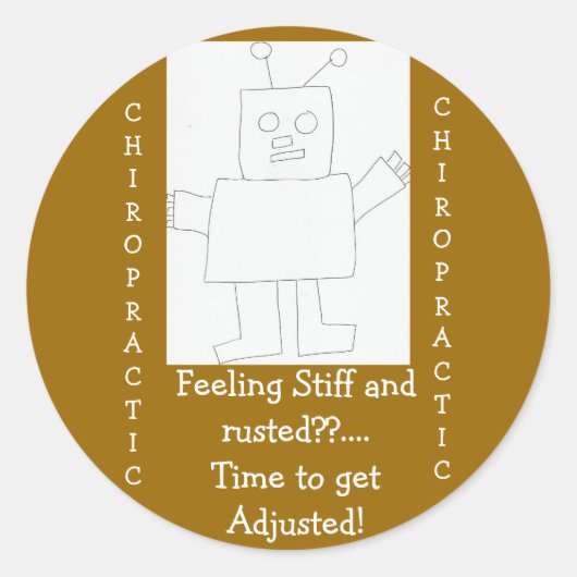 chiropractie Vertrouwd voelen?! Ronde Sticker (Voorkant)
