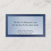 Chiropractie Visitekaartje (Achterkant)