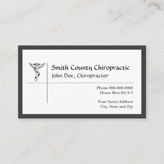 Chiropractie Visitekaartje (Voorkant)