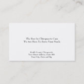 Chiropractie Visitekaartje (Achterkant)