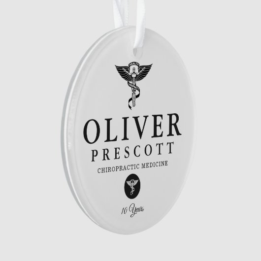 Chiropractisch Afstuderen | Pensionering Ornament (voorkant)