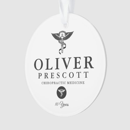 Chiropractisch Afstuderen | Pensionering Ornament (voorkant)