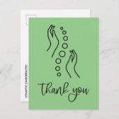 Chiropractisch bedankt briefkaart (Voorkant / Achterkant)