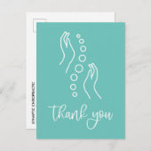 Chiropractisch bedankt briefkaart (Voorkant / Achterkant)