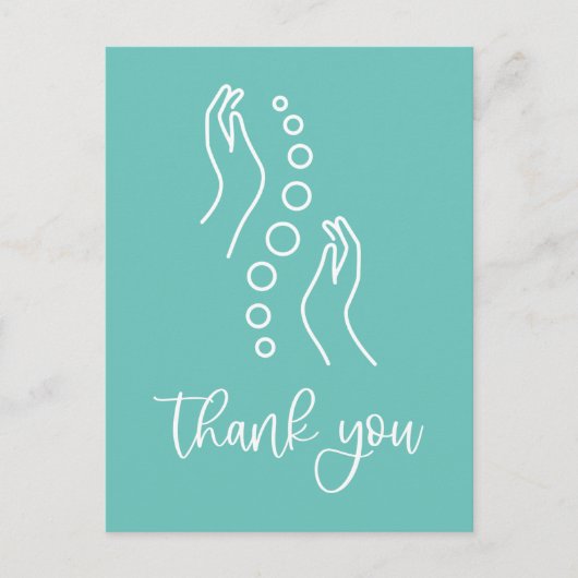 Chiropractisch bedankt briefkaart (Voorkant)