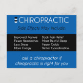 CHIROPRACTISCH {bijwerkingen} Reactivering Herinne Briefkaart (Voorkant)