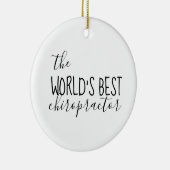 Chiropractisch, Chiropractic Gift, Chiropractic Keramisch Ornament (Rechts)