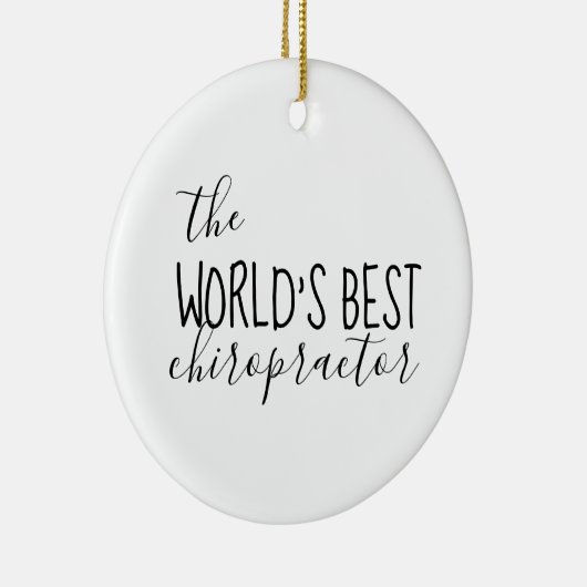 Chiropractisch, Chiropractic Gift, Chiropractic Keramisch Ornament (Rechts)