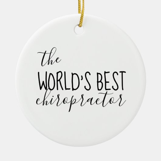 Chiropractisch, Chiropractic Gift, Chiropractic Keramisch Ornament (Voorkant)