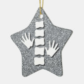 Chiropractisch/Chiropractor-kerstsierente Keramisch Ornament (Links)