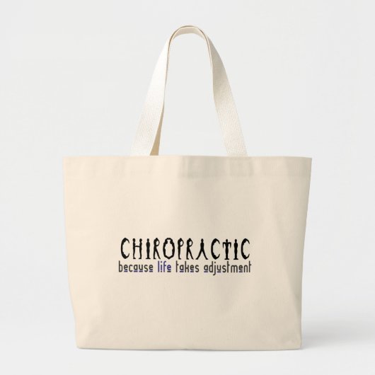 CHIROPRACTISCH GROTE TOTE BAG (Voorkant)