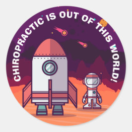 Chiropractisch is uit deze wereld van Kinder stick Ronde Sticker