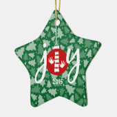 Chiropractisch kerstcollecteerbaar sieresje keramisch ornament (Links)