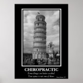 Chiropractisch Poster - Leaning Tower of Pisa (Voorkant)