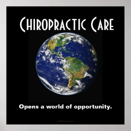 Chiropractisch Poster: Opens a World of Opportunit Poster